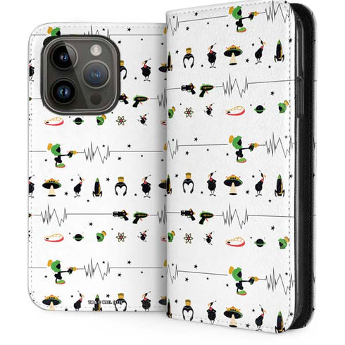 Looney Tunes Marvin the Martian Gadgets iPhone 15 Pro Folio Case